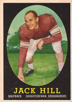 1958 Topps CFL #62 Jack Hill Front
