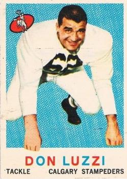 1959 Topps CFL #29 Don Luzzi Front