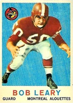 1959 Topps CFL #36 Bob Geary Front