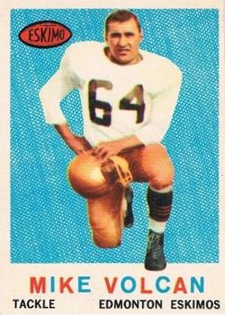 1959 Topps CFL #46 Mike Volcan Front