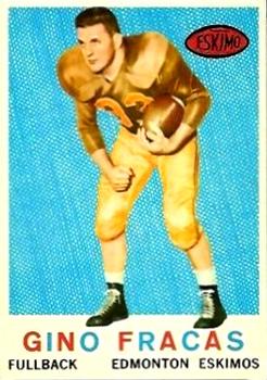 1959 Topps CFL #48 Gino Fracas Front