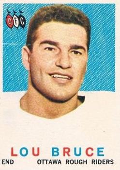1959 Topps CFL #53 Lou Bruce Front