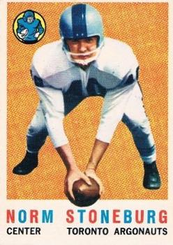 1959 Topps CFL #61 Norm Stoneburgh Front