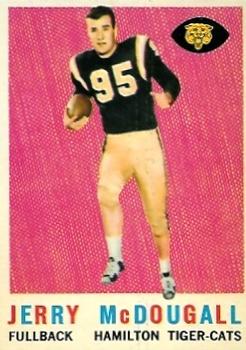 1959 Topps CFL #70 Gerry McDougall Front