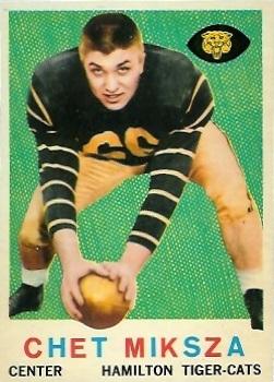 1959 Topps CFL #73 Chet Miksza Front