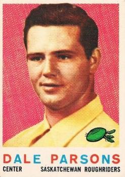 1959 Topps CFL #83 Dale Parsons Front