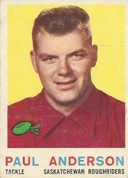 1959 Topps CFL #87 Paul Anderson Front