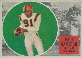 1960 Topps CFL #2 Paul Cameron Front