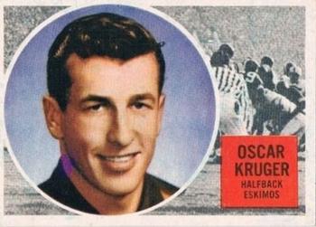 1960 Topps CFL #15 Oscar Kruger Front