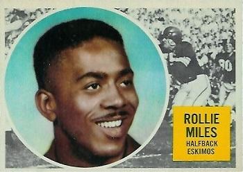 1960 Topps CFL #16 Rollie Miles Front