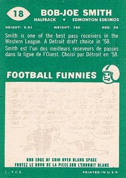 1960 Topps CFL #18 Joe-Bob Smith Back
