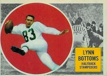 1960 Topps CFL #23 Lynn Bottoms Front