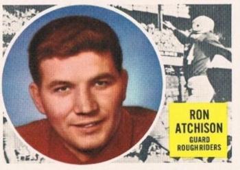 1960 Topps CFL #51 Ron Atchison Front