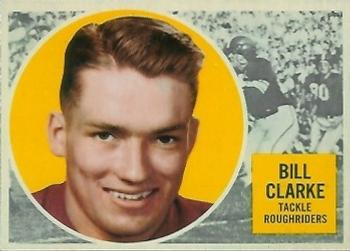 1960 Topps CFL #53 Bill Clarke Front