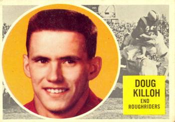 1960 Topps CFL #57 Doug Killoh Front