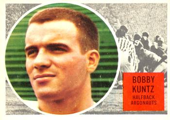 1960 Topps CFL #72 Bobby Kuntz Front