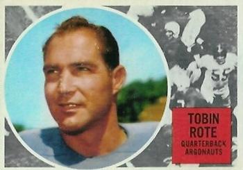 1960 Topps CFL #74 Tobin Rote Front