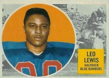 1960 Topps CFL #82 Leo Lewis Front