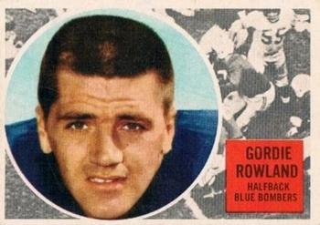 1960 Topps CFL #86 Gordie Rowland Front
