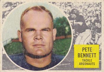 1960 Topps CFL #69 Pete Bennett Front