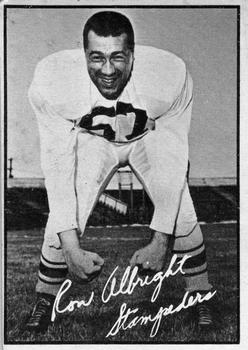 1961 Topps CFL #16 Ron Allbright Front