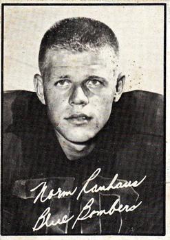 1961 Topps CFL #129 Norm Rauhaus Front
