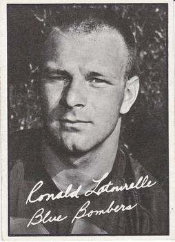 1961 Topps CFL #124 Ronald Latourelle Front