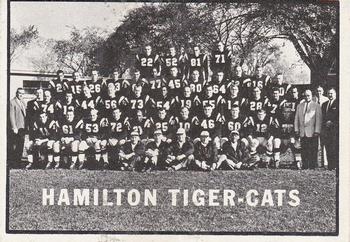 1961 Topps CFL #58 Tiger-Cats Team Photo Front