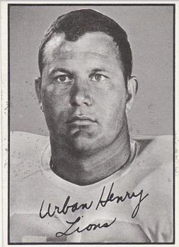 1961 Topps CFL #5 Urban Henry Front