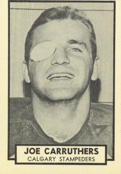 1962 Topps CFL #22 Joe Carruthers Front