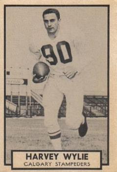 1962 Topps CFL #36 Harvey Wylie Front