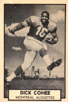 1962 Topps CFL #81 Dick Cohee Front