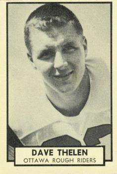 1962 Topps CFL #111 Dave Thelen Front