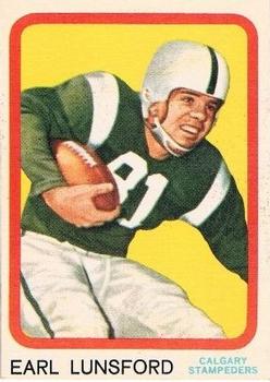 1963 Topps CFL #14 Earl Lunsford Front