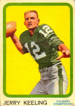 1963 Topps CFL #17 Jerry Keeling Front