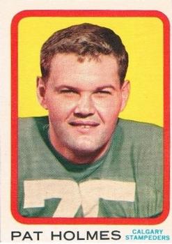 1963 Topps CFL #18 Pat Holmes Front