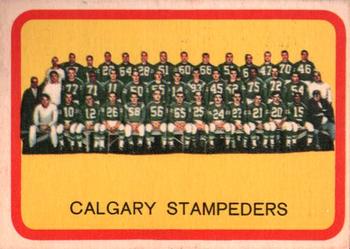 1963 Topps CFL #20 Calgary Stampeders Front