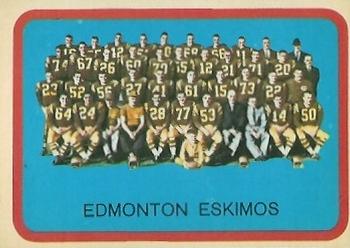 1963 Topps CFL #29 Edmonton Eskimos Front