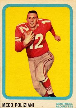 1963 Topps CFL #47 Meco Poliziani Front