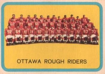 1963 Topps CFL #58 Ottawa Rough Riders Front