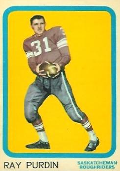 1963 Topps CFL #60 Ray Purdin Front