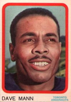 1963 Topps CFL #69 Dave Mann Front