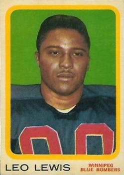 1963 Topps CFL #78 Leo Lewis Front