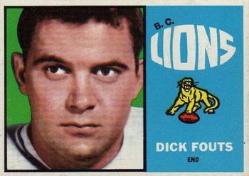 1964 Topps CFL #2 Dick Fouts Front