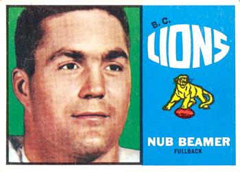 1964 Topps CFL #4 Nub Beamer Front