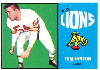 1964 Topps CFL #8 Tom Hinton Front