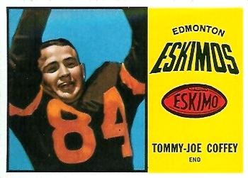 1964 Topps CFL #21 Tommy Joe Coffey Front