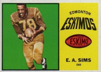1964 Topps CFL #27 E.A. Sims Front