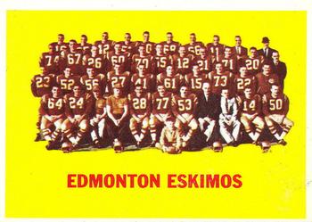 1964 Topps CFL #29 Edmonton Eskimos Front