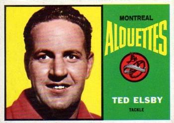 1964 Topps CFL #48 Ted Elsby Front